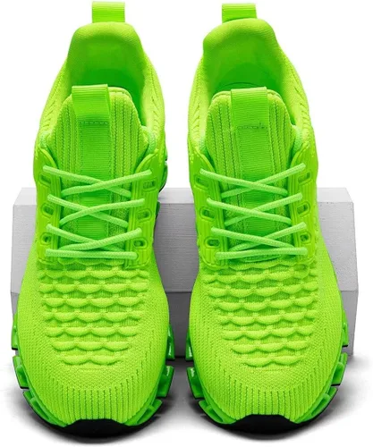 Vista 7 de Zapatos deportivos para hombre sin cordones para correr, caminar, tenis con cuchilla, informales, cómodos, antideslizantes, para el trabajo