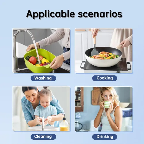 Vista 7 de Filtro de agua ultra Q5-UF11,0.01 micrones, sistema de filtración de agua debajo del fregadero, reduce PFAS, PFOA/PFOS, metales pesados, cloro, mal