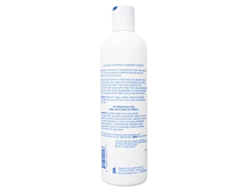 Vista 4 de Set Free & Clear, incluye champú 12 oz y acondicionador 12 oz, uno de cada uno.