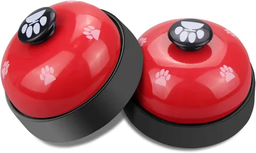 Vista 9 de Comsmart Campana de entrenamiento para perros, juego de 2 campanas de entrenamiento para perros y cachorros, timbre de puerta para perros y gatos