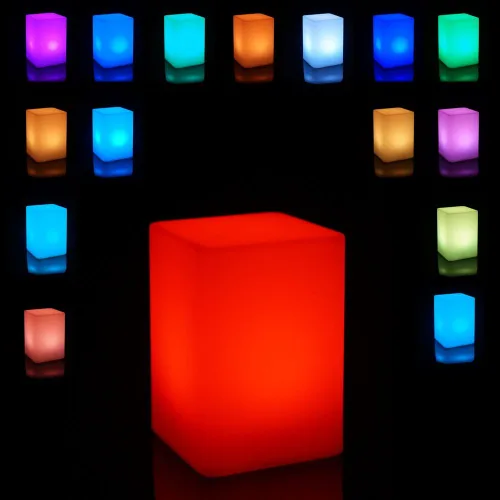 Vista 4 de Mr.Go Lámpara de ambiente LED regulable de 6 pulgadas para niños y adultos, 16 colores RGB, 8 niveles de atenuación, 4 efectos de iluminación