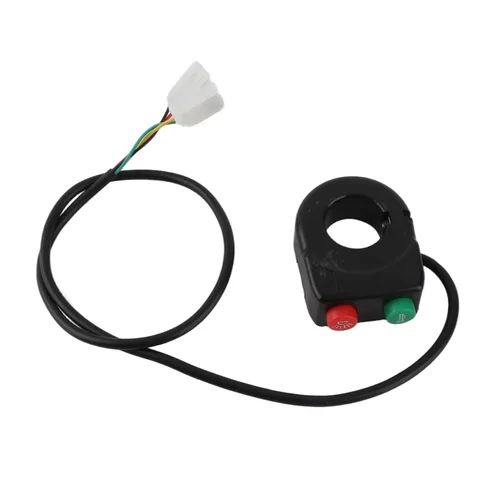 Vista 6 de 2 en 1 Faros delanteros de motocicleta Interruptor de encendido/apagado de bocina, interruptores de botón de control de agarre para motocicleta