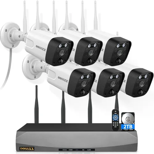 Vista 14 de (2026 Update) 5MP Wireless WiFi Outdoor Security Camera System with Dual Antenna Cameras, 55% Stronger Signal, 130° Wide Angle, 2-Way Audio, No