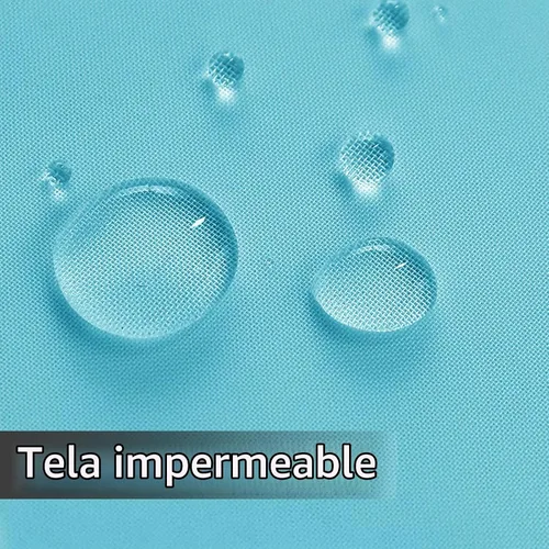 Vista 5 de SpaceDresser - Cortinas transparentes impermeables para exterior para patio - 2 paneles con bolsillo para barra, cortinas de gasa transparentes