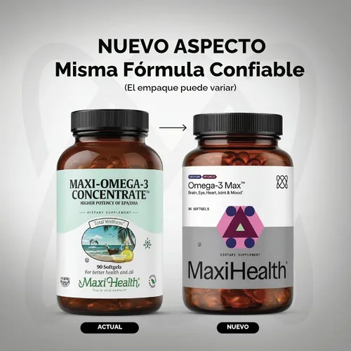 Vista 2 de Maxi Health® Suplementos Omega 3 de aceite de pescado, 2000 mg