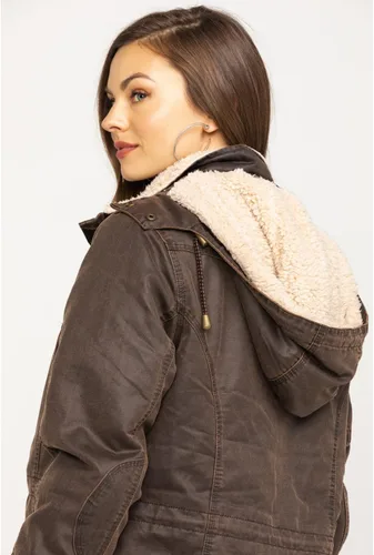 Vista 4 de Outback Trading Women's 2864 Woodbury Vintage Canyonland Outdoor Casual Water Resistant Jacket with Removable Hood