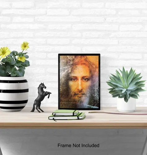 Vista 4 de Arte de pared de Jesucristo, decoración de pared de Jesús, decoración religiosa cristiana para habitación, hogar, iglesia, regalos católicos, regalo