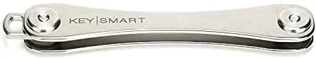 Vista 7 de KeySmart - Llavero organizador de llaves, de titanio, plateado, para uso diario, llavero para llave inteligente de automóvil, hasta 14llaves