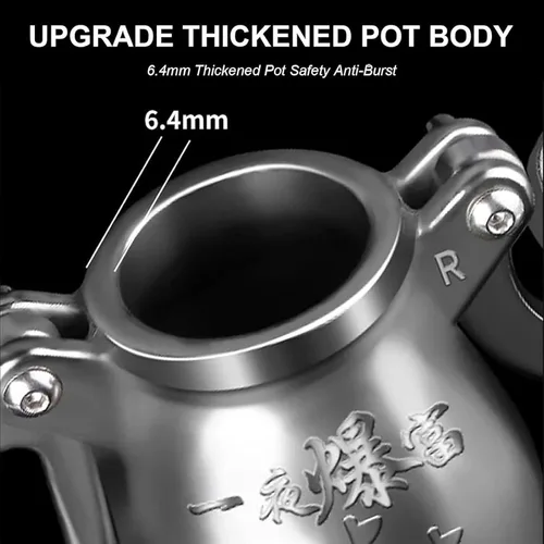 Vista 7 de Popcorn Poppers Chinese Popcorn Pop-Corn Cannon Stainless Steel Popcorn High Pressure Cooker Popper(268ML)