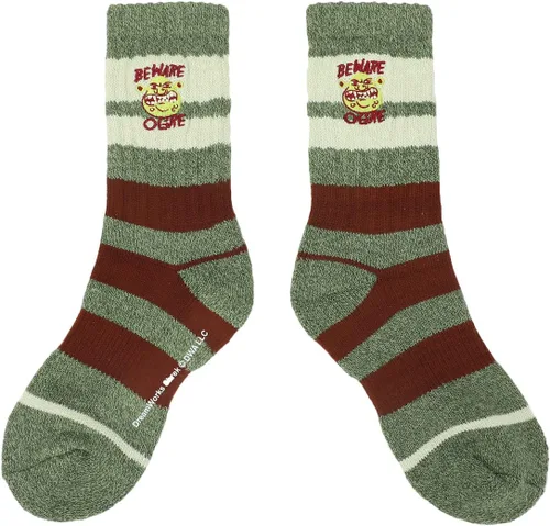 Vista 2 de Bioworld Shrek Beware Ogre - Calcetines deportivos para hombre, Multi colorido