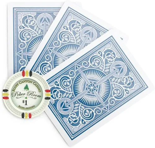 Vista 3 de Claysmith Gaming Bluff Canyon Poker Chip - Compuesto de arcilla pesada de 0.48 oz, paquete de 50