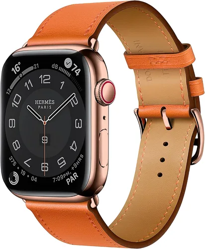Vista 10 de LB1 - Correa de cuero para Apple Watch para mujeres y hombres, SE Ultra 2 de 1.575 in 1.732 in 1.811 in 1.654 in 1.772 in 1.614 in 1.496 in 1.929 in