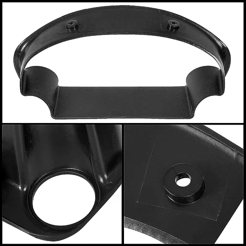 Vista 9 de HECASA Bisel de racimo compatible con Honda Civic 1996-2000, negro, calibre 2, bisel de racimo de doble calibre 2.047 in-2.362 in