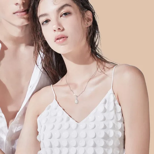 Vista 6 de FANCIME Aretes de plata de ley con ópalo blanco, piedra natal de octubre, ópalo de fuego, halo de gota de agua, forma de lágrima, aretes de ópalo