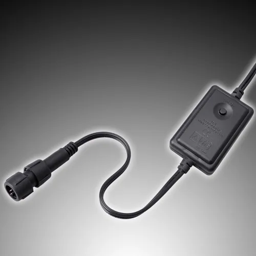 Vista 2 de DELight Controlador intermitente multi flash de 9 pies 8 modos Cable de alimentación Home 110V para flexible 2 cables LED neón cuerda luz