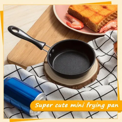 Vista 7 de Mini sartén de inducción para huevos de 4.7 pulgadas, resistente al calor Single Egg Frying Pan, Nonstick Mini Skillet with Heat-Resistant Handle