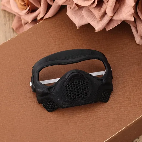 Vista 4 de Penitue Máscara de muñeca moderna y elegante, bonita máscara decorativa de muñeca con cuerda elástica, accesorios de juguetes elegantes