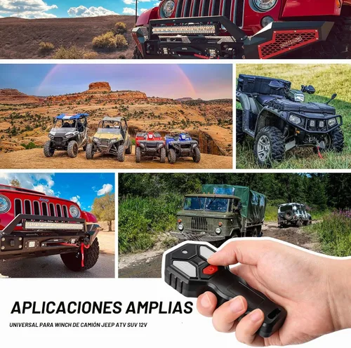 Vista 6 de X-BULL Nuevo Kit de Control Remoto Inalámbrico 2 con Interruptor de Mano para Coche, ATV, SUV, 12V