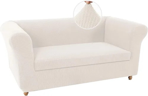 Vista 19 de UNBBRRL Funda de sofá Chesterfield de jacquard elástico, fundas de cojín gruesas para sofá, protector de muebles para sala de estar