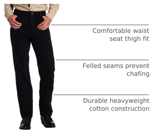 Vista 5 de Wrangler Jeans de corte vaquero de 13mwz para hombre negro sombra