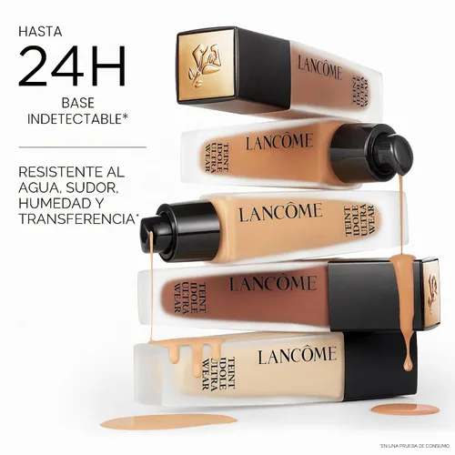 Vista 4 de Lancôme Teint Idole Ultra Wear Natural Matte Foundation - Base mate natural, de larga duración, cobertura media a completa, acabado natural, fórmula