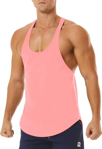 Vista 5 de Camiseta sin mangas para hombre, de secado rápido, suave, para gimnasio, culturismo