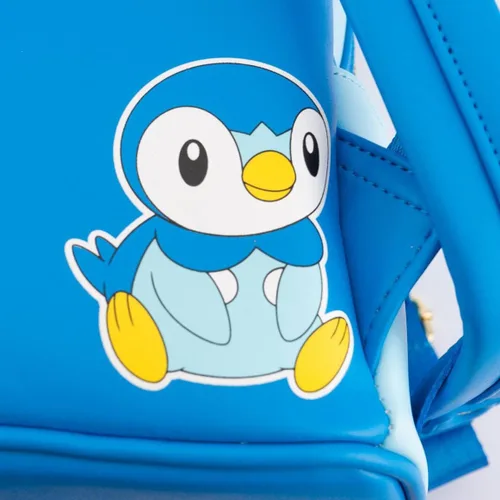 Vista 5 de Loungefly Pokemon Piplup Cosplay - Bolso de hombro con doble correa para mujer, Multi, Cosplay