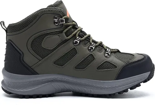 Vista 3 de UPSOLO Botas de senderismo para hombre al aire libre para senderismo