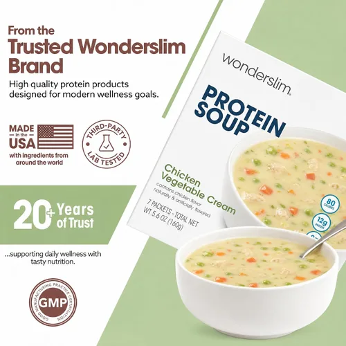 Vista 8 de Mezcla para sopa dietética WonderSlim de alto contenido de proteínas