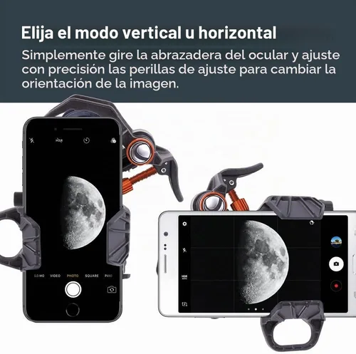 Vista 8 de Celestron – NexYZ DX – Adaptador universal para smartphone para telescopio, binoculares y miras de detección – Alineación de precisión de 3 ejes