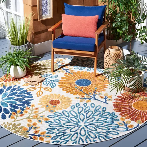 Vista 16 de SAFAVIEH Alfombra lavable de colección Cabana para exteriores, 2 x 4 pies, gris y azul, no desprende pelusa y fácil de limpiar, entrada puerta