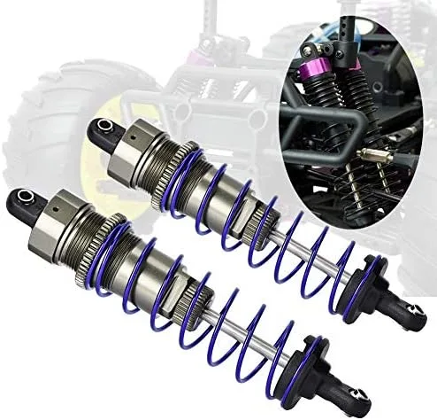 Vista 4 de Amortiguador de choque de coche RC, 1 par de amortiguador de metal para 1/10 RC accesorios de repuesto de coche (4.134 in)