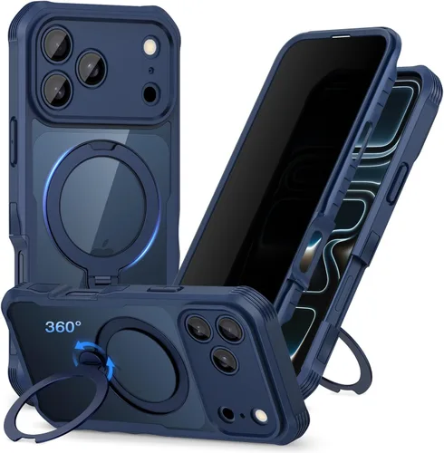 Vista 26 de CENHUFO Funda de privacidad para iPhone 11 Pro, funda de cuerpo completo con protector de pantalla de privacidad de vidrio templado 9H integrado