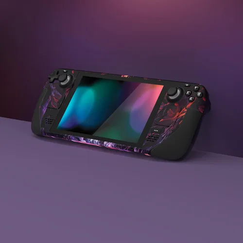 Vista 2 de PlayVital Juego completo de calcomanías protectoras para Steam Deck LCD, pegatinas personalizadas Cubierta de vinilo para Steam Deck OLED - Evil
