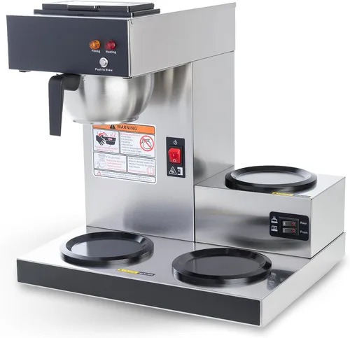 Vista 7 de SYBO Decantador para cafetera, 12 tazas de cristal para café, color negro