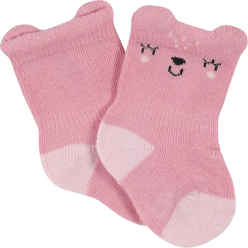Vista 4 de Gerber Calcetines unisex para bebé, 6 pares a prueba de moños, rosa (Leopard PINK)