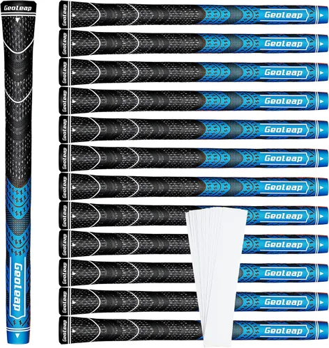 Vista 12 de Geoleap Golf Grips Set of 13- Grips with Tapes and Grips with All Repair Kits for Choice,Hybrid Golf Club Grips All Weather Contral, High Feedback &