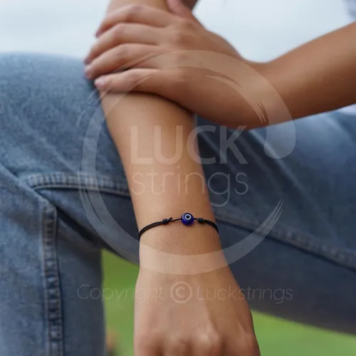 Vista 35 de Lucky Evil Eye Bracelet, Choker & Anklet – Red and Black String Protection Talisman Minimalist Mal de Ojo Jewelry for Good Luck