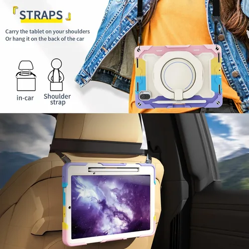 Vista 8 de Funda para niños a prueba de golpes para Xiaomi Mi Pad 5/MiPad 5 Pro de 11 pulgadas 2021, funda protectora completa resistente a prueba de golpes