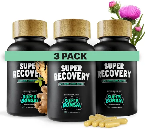 Vista 6 de SuperBonsai Cápsulas de súper recuperación para después de la celebración y el alivio matutino, apoyo holístico totalmente natural, 3 cápsulas
