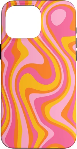 Vista 19 de Retro Groovy Liquid Swirl Hippie 70's 80's Psychedelic Phone Case for iPhone 17