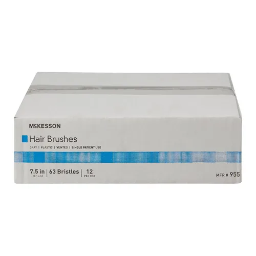 Vista 9 de McKesson Cepillo de pelo de plástico, gris, 7.7 in, 12 ct