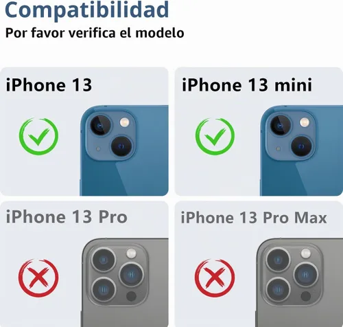 Vista 2 de Korecase [Paquete de 2] Diseñado para iPhone 13 / iPhone 13 Mini protector de lente de cámara de vidrio templado, cubierta de metal de aluminio