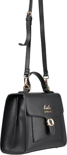 Vista 6 de Loulu - Bolso de mano con asa superior de cristal dorado Negro