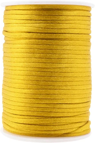Vista 106 de Mandala Crafts Cordón de satén de cola de rattail de 0.02 in para nudos chinos de macramé