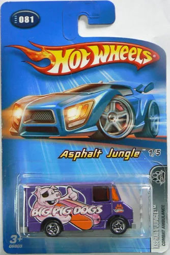 Vista 2 de Hot Wheels Asphalt Jungle #081 Ambulancia de combate