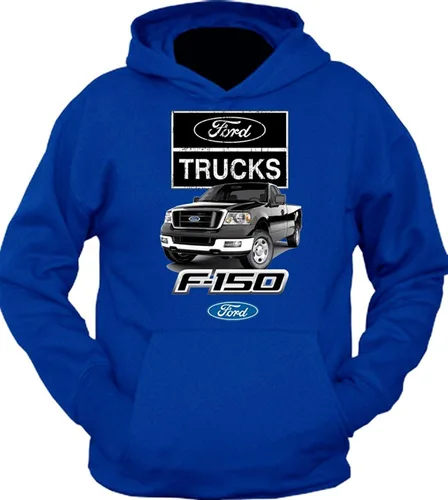 Vista 6 de Lucky Ride SUDADERA CON CAPUCHA FORD TRUCKS F-150 NEGRA 4x4 CONSTRUIDA Negro