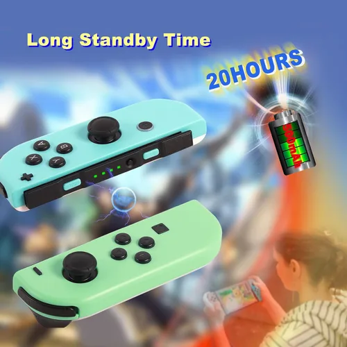 Vista 5 de Joy Cons for Switch Nintendo Left and Right Switch Joy Con Controllers Left Right Wireless Remote Replacement for Switch Joycons Support Wake-up