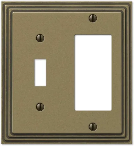 Vista 11 de AMERELLE 84DVB Steps Placa de Pared de Metal Fundido Dúplex Individual en Bronce Envejecido