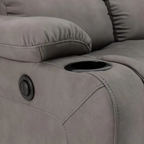 Vista 8 de Camper Comfort Asientos reclinables de pared de 58 pulgadas Sofá reclinable doble Sofá RV Asientos de teatro Muebles